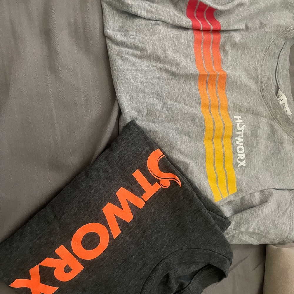 Gray and Black Women's Tops